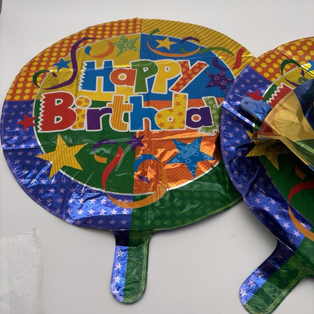 32" Building Block Number 2 Foil Balloon Set - Colorful Brick Theme Party Decor